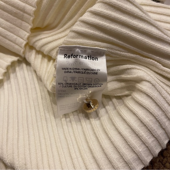 Reformation Moda Cotton Collared Sweater - Picture 5 of 7
